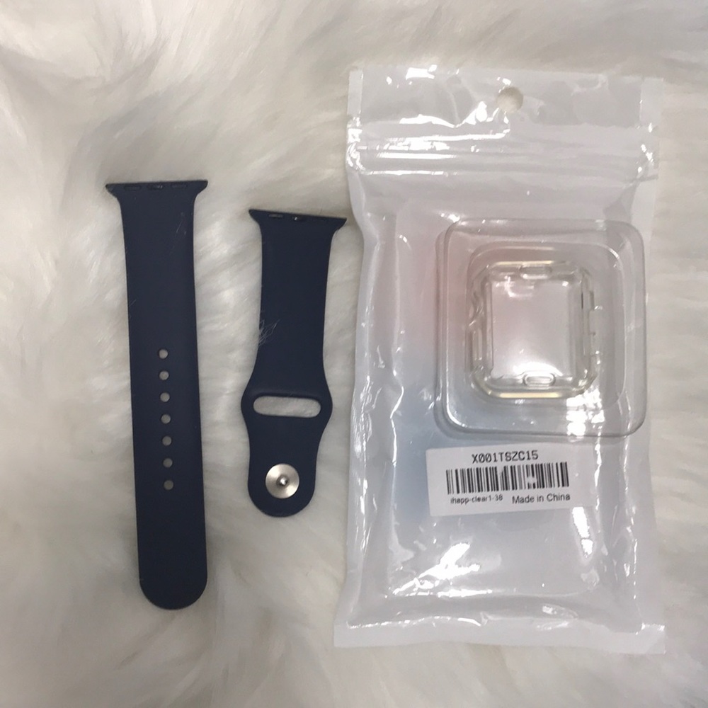 Apple Watch Compatible Sport Band 38mm Blue Watch